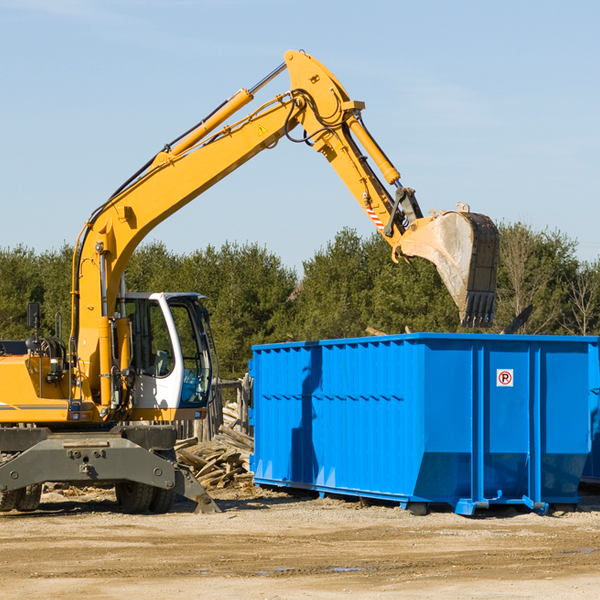 can i choose the location where the residential dumpster will be placed in Mount Airy MD